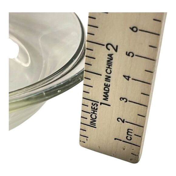 Vintage pyrex 209 Deep Pie Plate 9'' Clear Glass Flat Rim USA Made - Picture 7 of 7